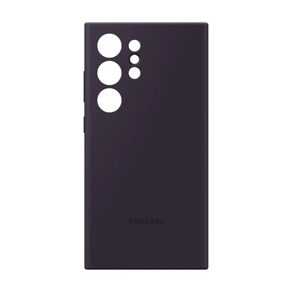 Silicone Case Cover for Samsung Galaxy S24 Ultra Dark Violet - Image 4