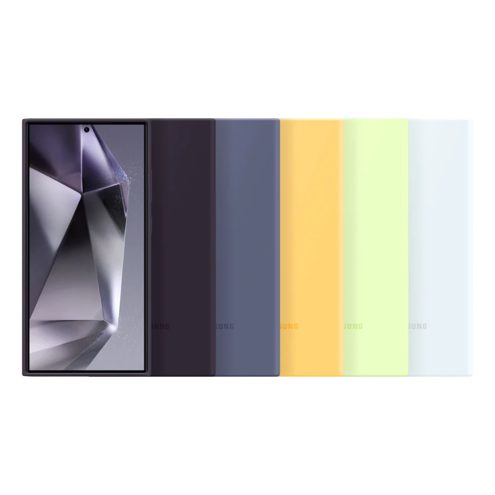 Silicone Case Cover for Samsung Galaxy S24 Ultra Dark Violet - Image 6
