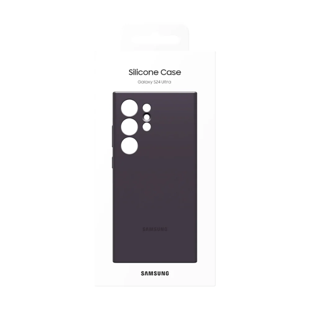 Silicone Case Cover for Samsung Galaxy S24 Ultra Dark Violet - Image 7