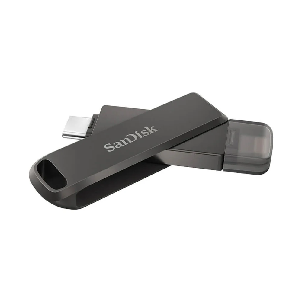 Sandisk iXpand Luxe USB-C/Lightning  Flash Drive 256GB Black