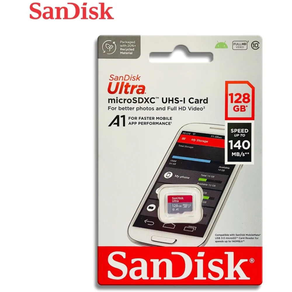 SanDisk Ultra UHS I MicroSD Card 128GB