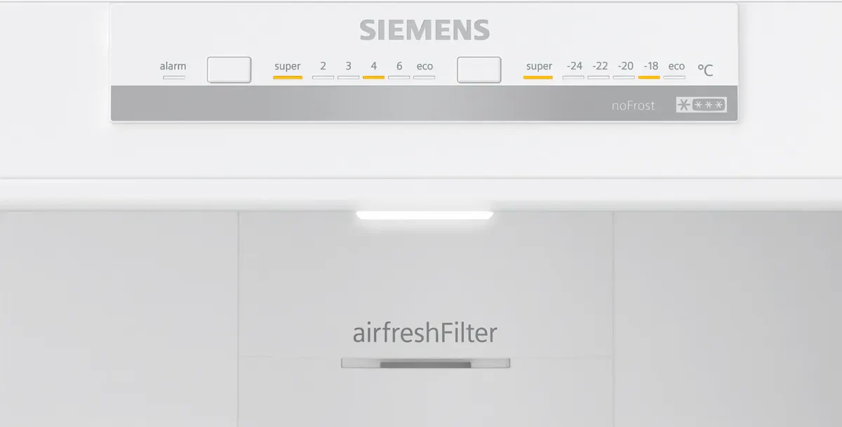 Siemens iQ300 Bottom Freezer Refrigerator, 483 L, Silver Inox, KG55NVLE0M - Image 3