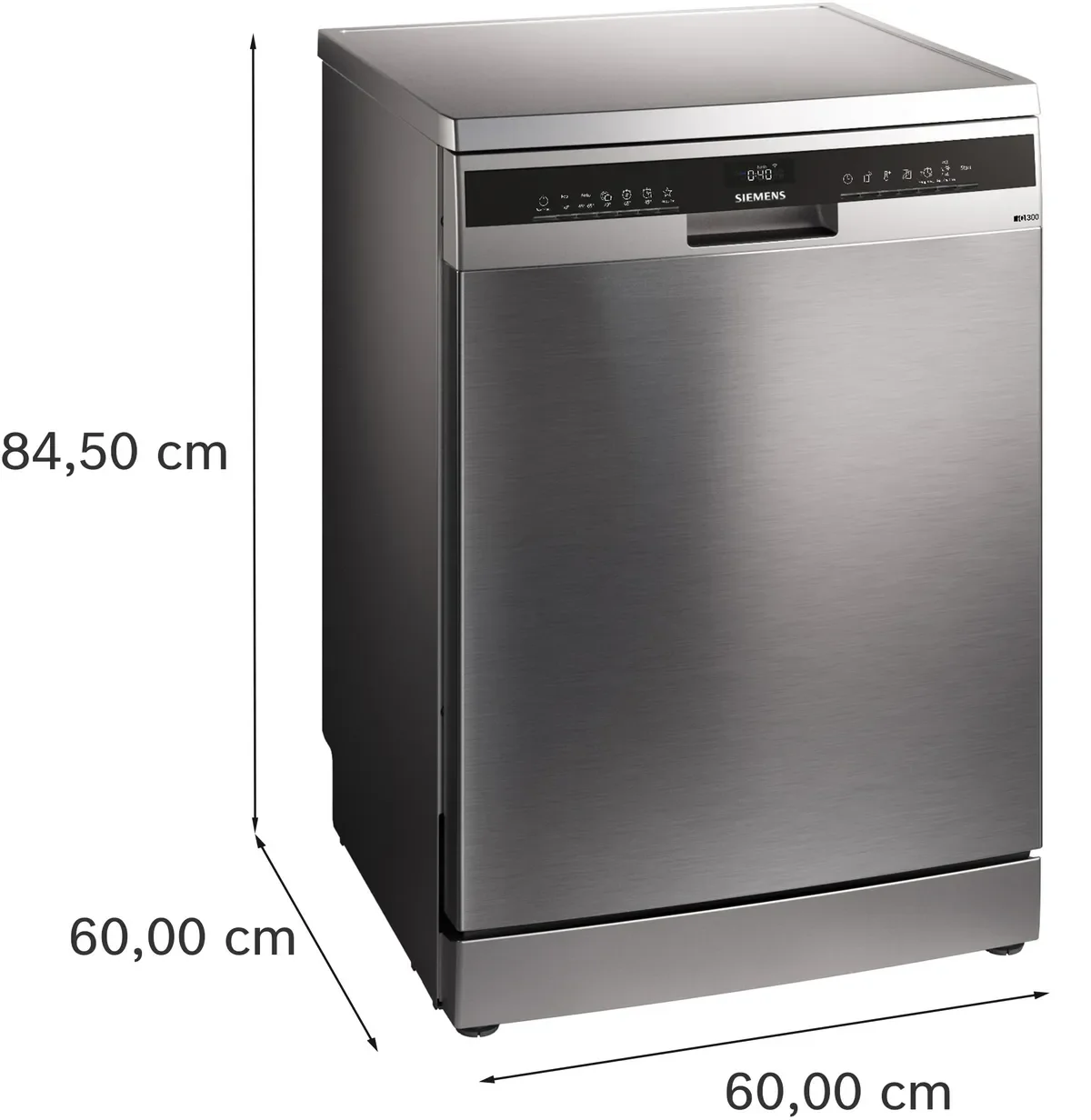 Siemens iQ300 Home Connect Dishwasher, 14 place setting, Brushed steel anti-fingerprint color SN23HI25MM - Image 4