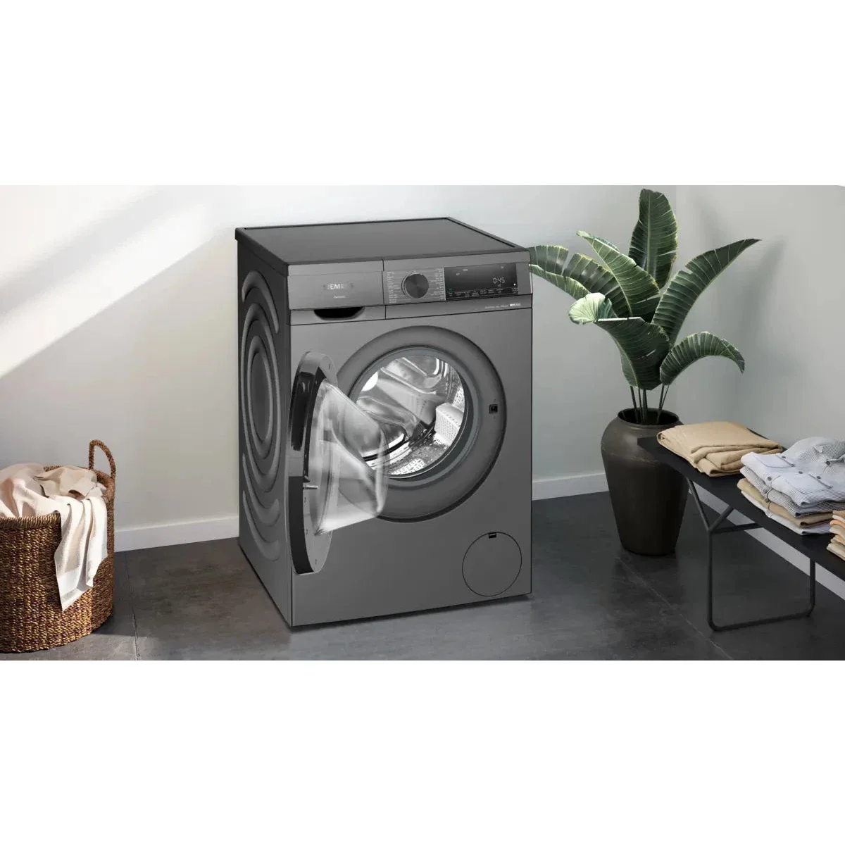 Siemens iQ300 Front Load Washing Machine, 9KG, 1400 RPM, Grey, WG44A1ZRGC - Image 3