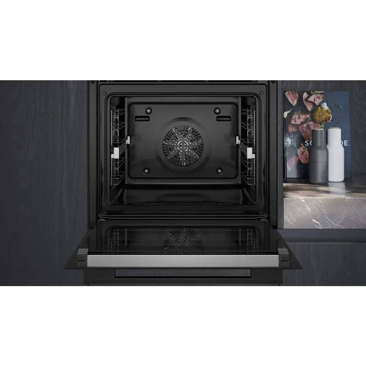 Siemens iQ700 Built-in Oven 60 x 60 cm, Black, Wi-Fi, HB778GNB1M - Image 3