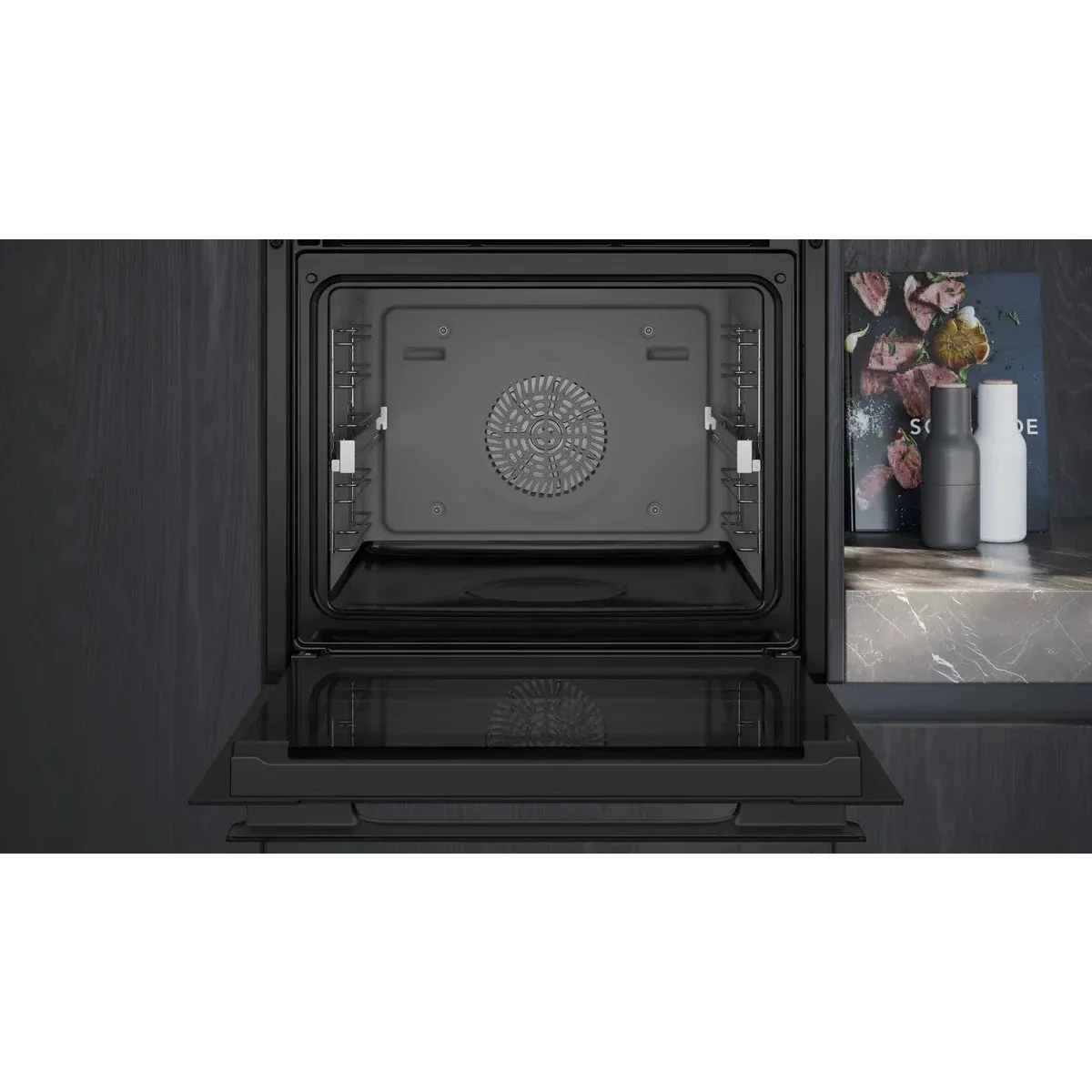 Siemens iQ700 Built-in Oven with Steam function, 60 x 60 cm, Wi-Fi, Black, HS958GED1B - Image 3