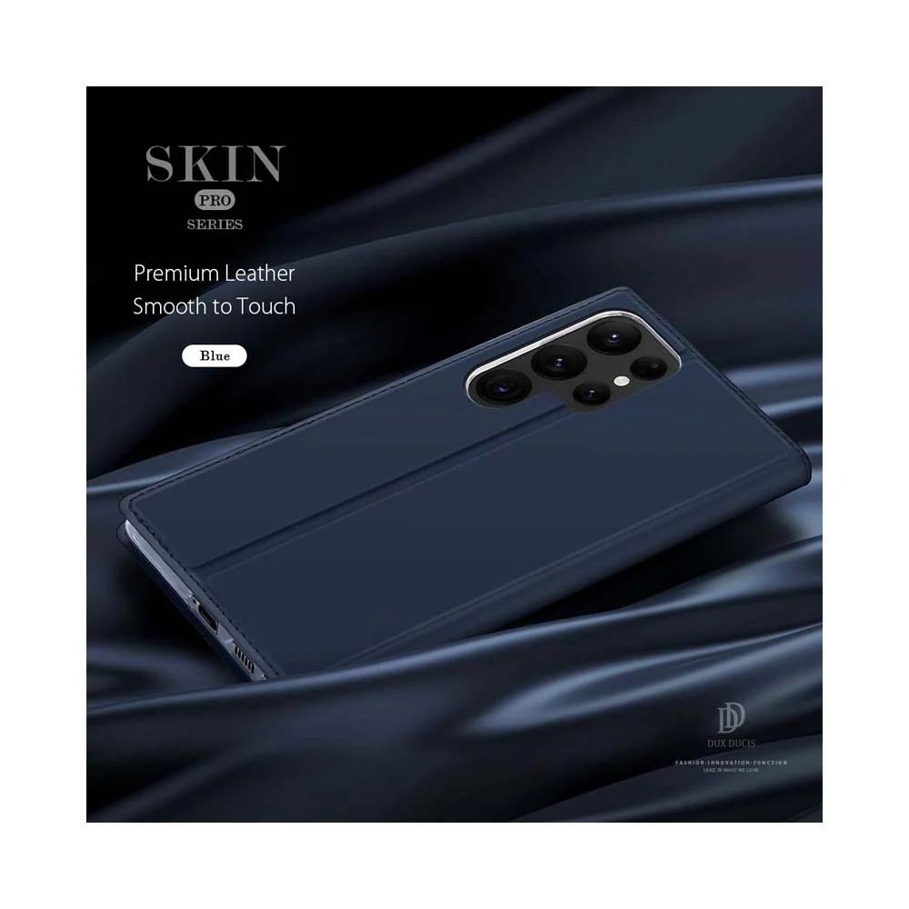 Dux Ducis Skin Pro Series Flip Cover for Samsung Galaxy S23 Ultra Blue - Image 3