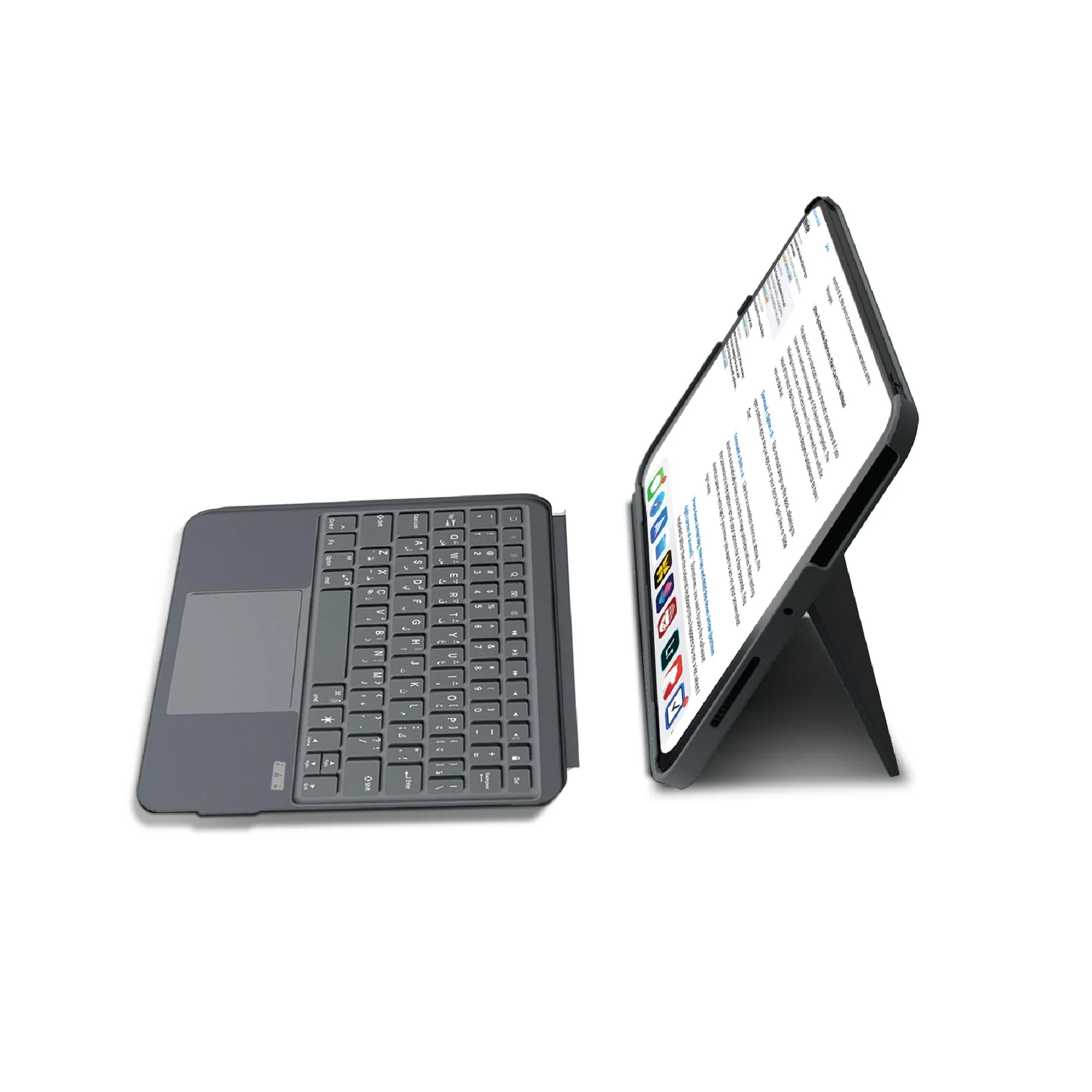 Smartix Detachable Wireless Keyboard, Compatible with iPad Air 11-inch (M2), iPad Air 10.9-inch, iPad Pro 4th Gen. 11-inch, iPad 10th Gen. 10.9-inch - Image 2