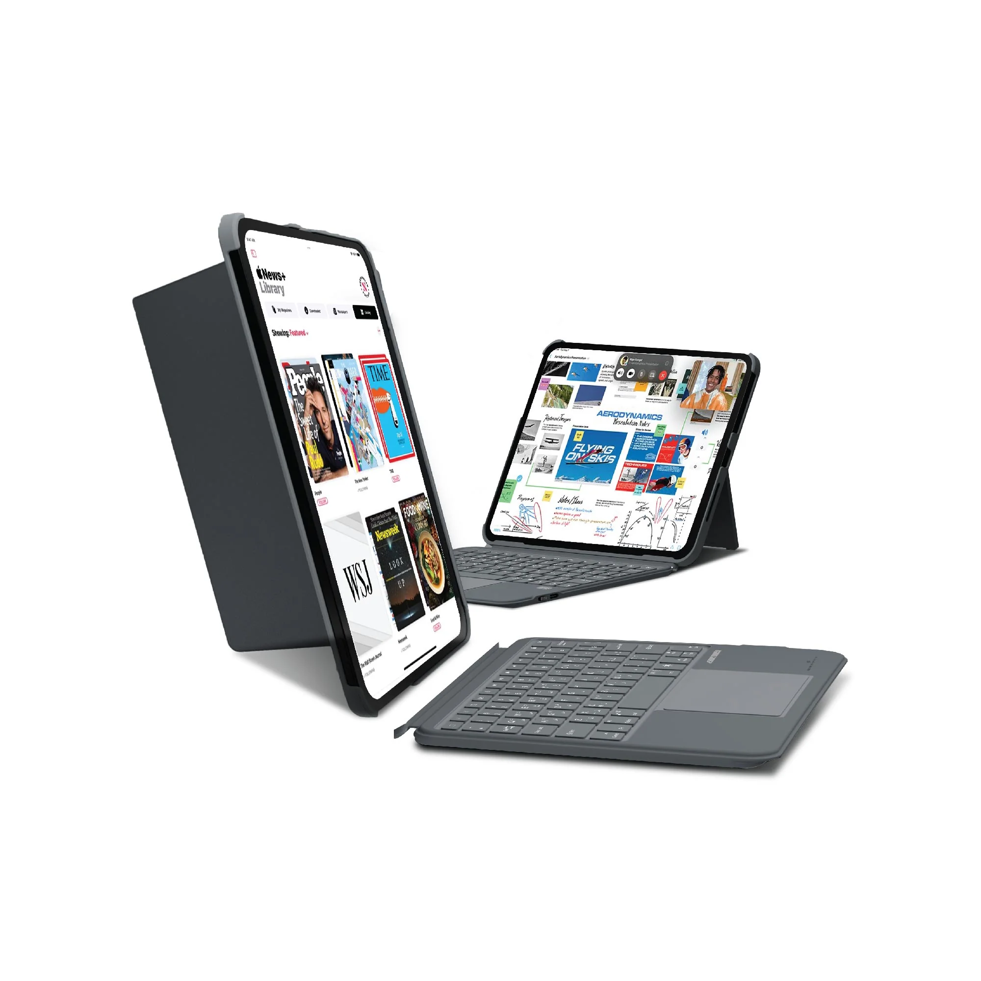 Smartix Detachable Wireless Keyboard, Compatible with iPad Air 11-inch (M2), iPad Air 10.9-inch, iPad Pro 4th Gen. 11-inch, iPad 10th Gen. 10.9-inch - Image 3
