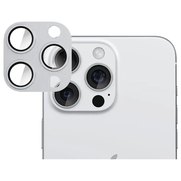 Smartix Lens Protector for iPhone 16 Pro/Pro Max White Titanium - Image 2