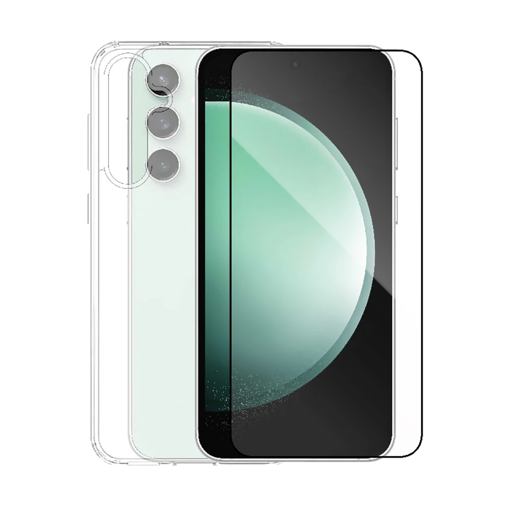 Smartix Screen Protector + Case Cover Clear for Samsung Galaxy S23 FE - Image 2