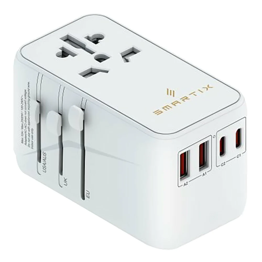 Smartix Premium International Travel Adapter 100W White