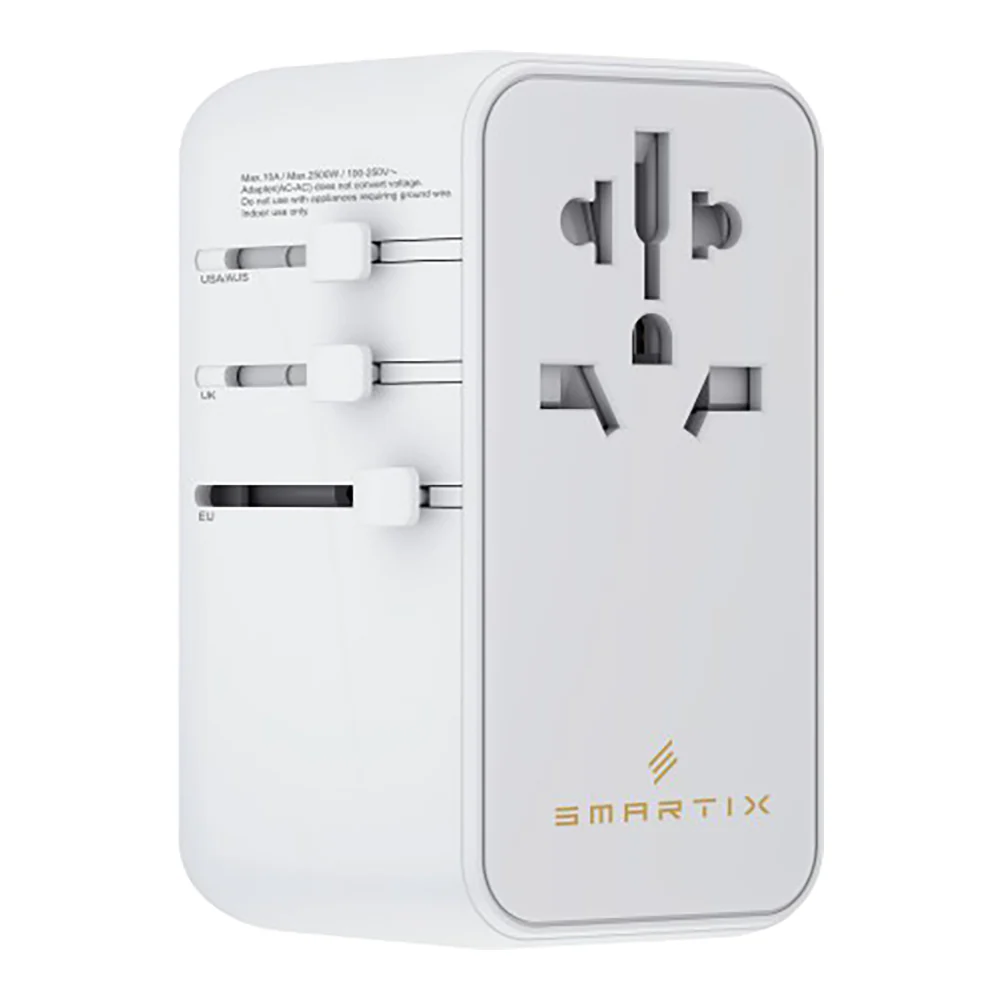 Smartix Premium International Travel Adapter 100W White - Image 2