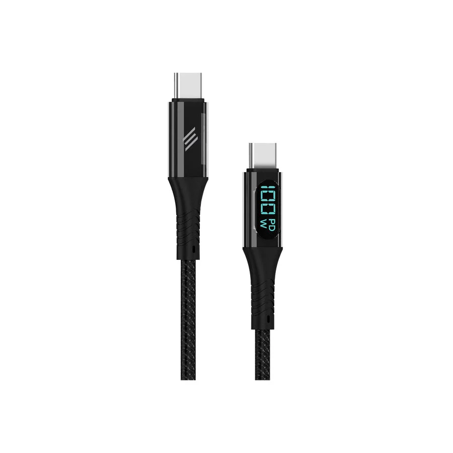 Smartix USB-C to USB-C 2M Fast Charging Cable-100W PD for USB-C, Black - Image 2