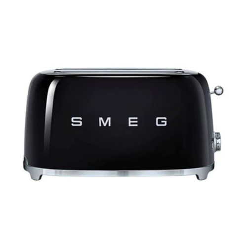 Smeg Tsf02BlUK, 50'S Retro Style 4 Slice Toaster,6 Browning Levels,2 Extra Wide Bread Slots, Defrost And Reheat Functions, Removable Crumb Tray, Black - Image 2