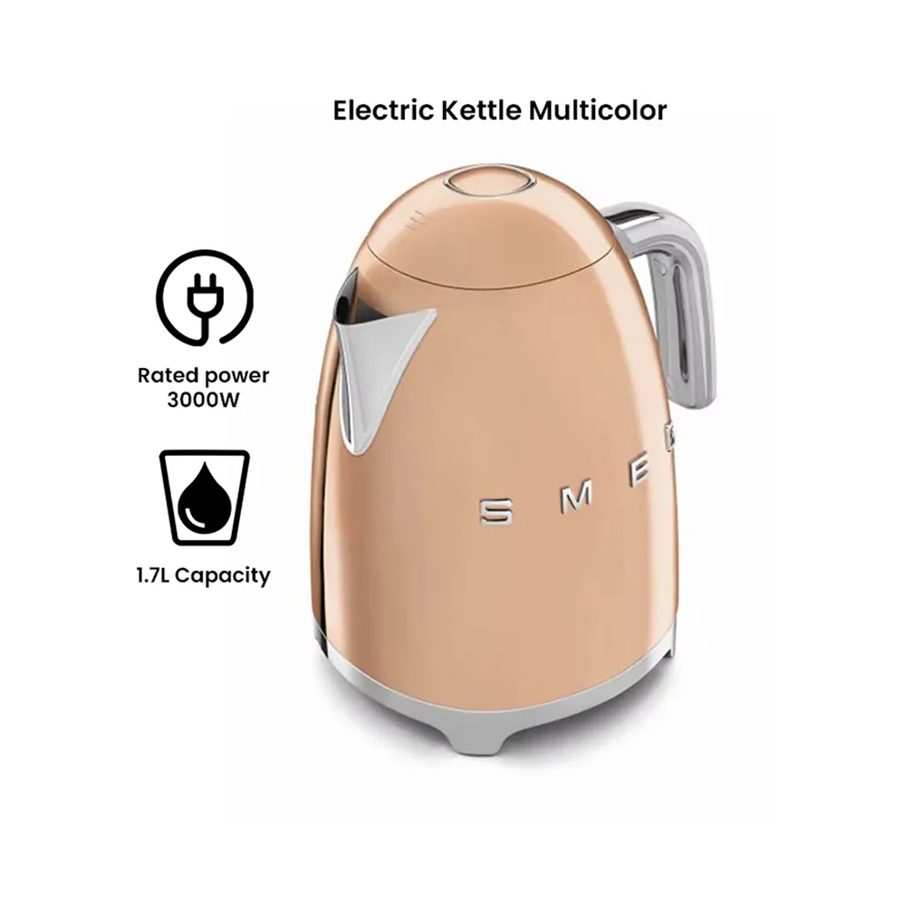 Smeg 50's Retro Style Electric Kettle 1700ml Rose Gold - Image 4