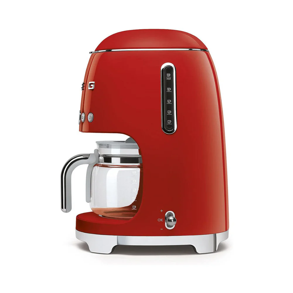 Smeg Drip Coffee Machine 1.4L Red DCF02RDUK - Image 3