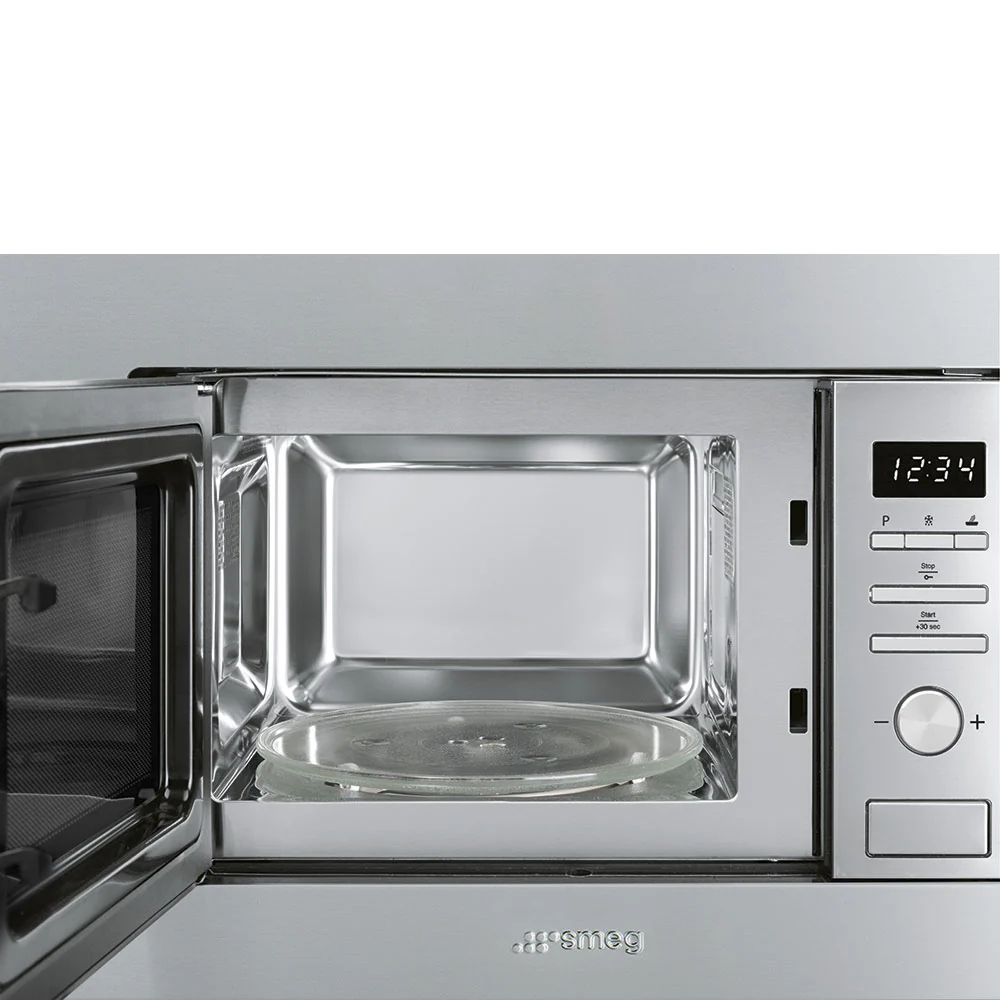 Smeg Built In Microwave Oven With Grill 20L Silver - Image 2