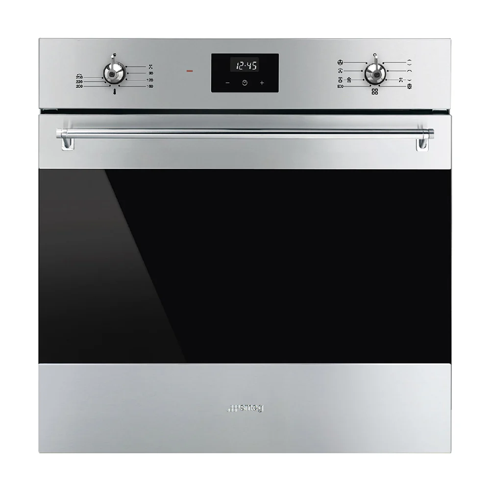 Smeg 60 Cm Thermo-Ventilated Oven 70L Silver