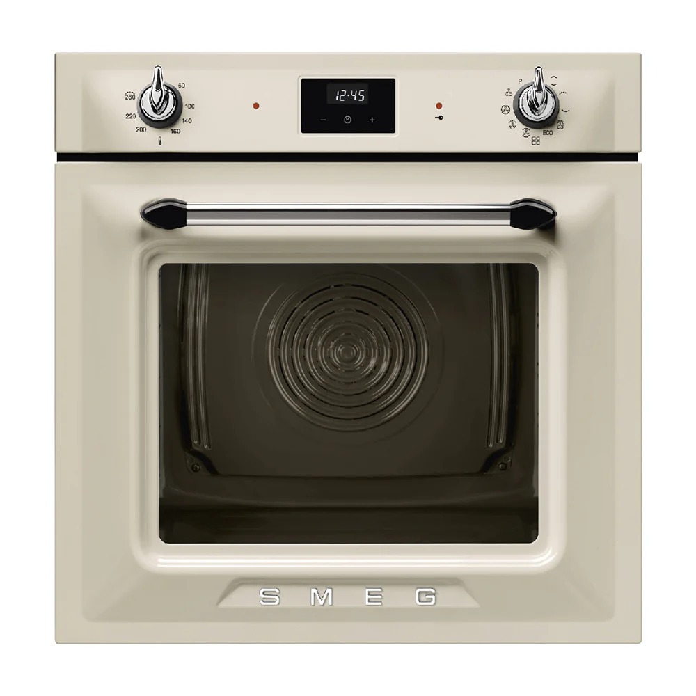 Smeg Smeg Built-In 60 cm Traditional Pyro Galileo Oven Cream 68L Cream