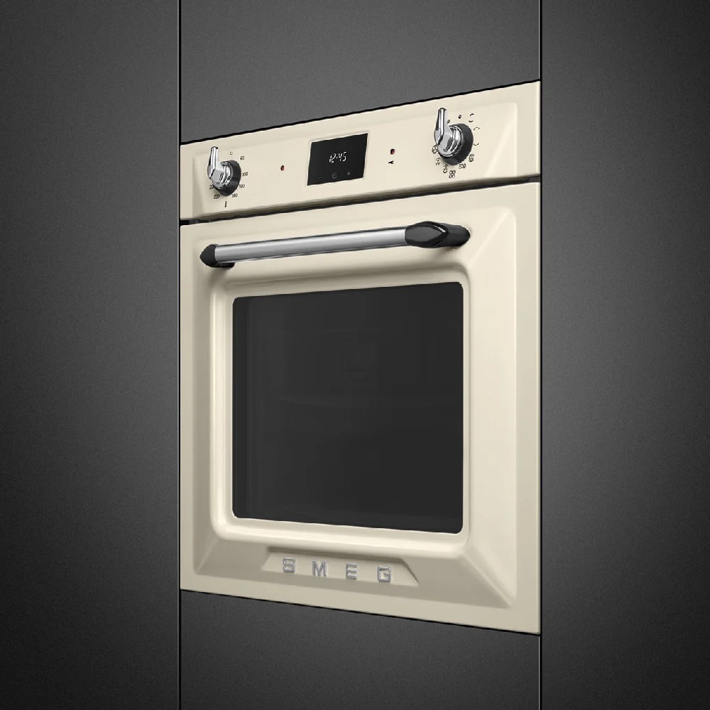 Smeg Smeg Built-In 60 cm Traditional Pyro Galileo Oven Cream 68L Cream - Image 2