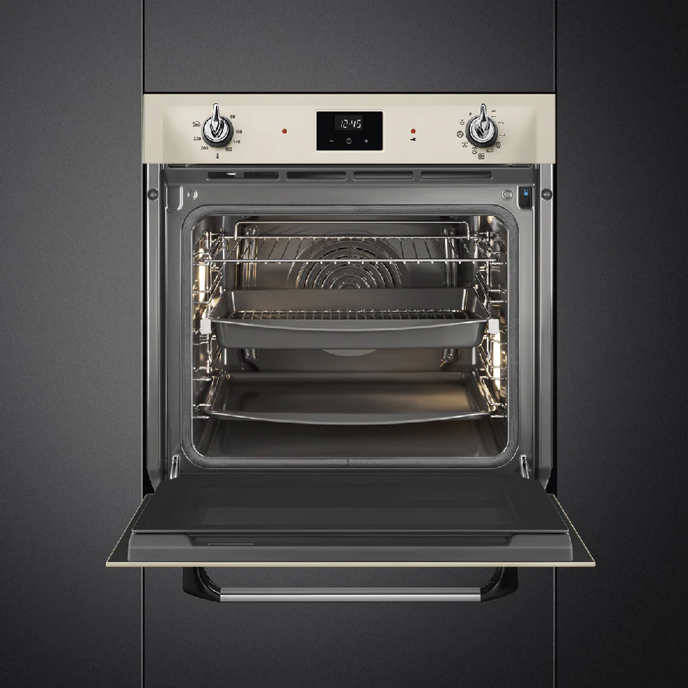 Smeg Smeg Built-In 60 cm Traditional Pyro Galileo Oven Cream 68L Cream - Image 3