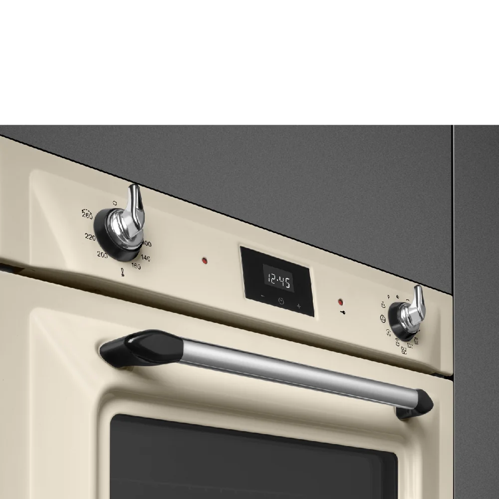 Smeg Smeg Built-In 60 cm Traditional Pyro Galileo Oven Cream 68L Cream - Image 4