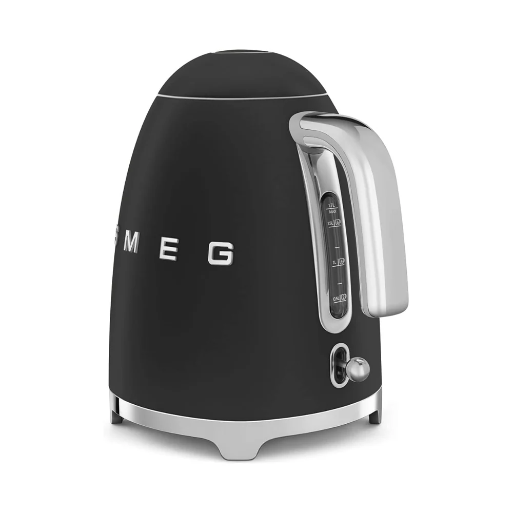 Smeg Retro Style Electric Kettle 1.7L Matte Black - Image 2