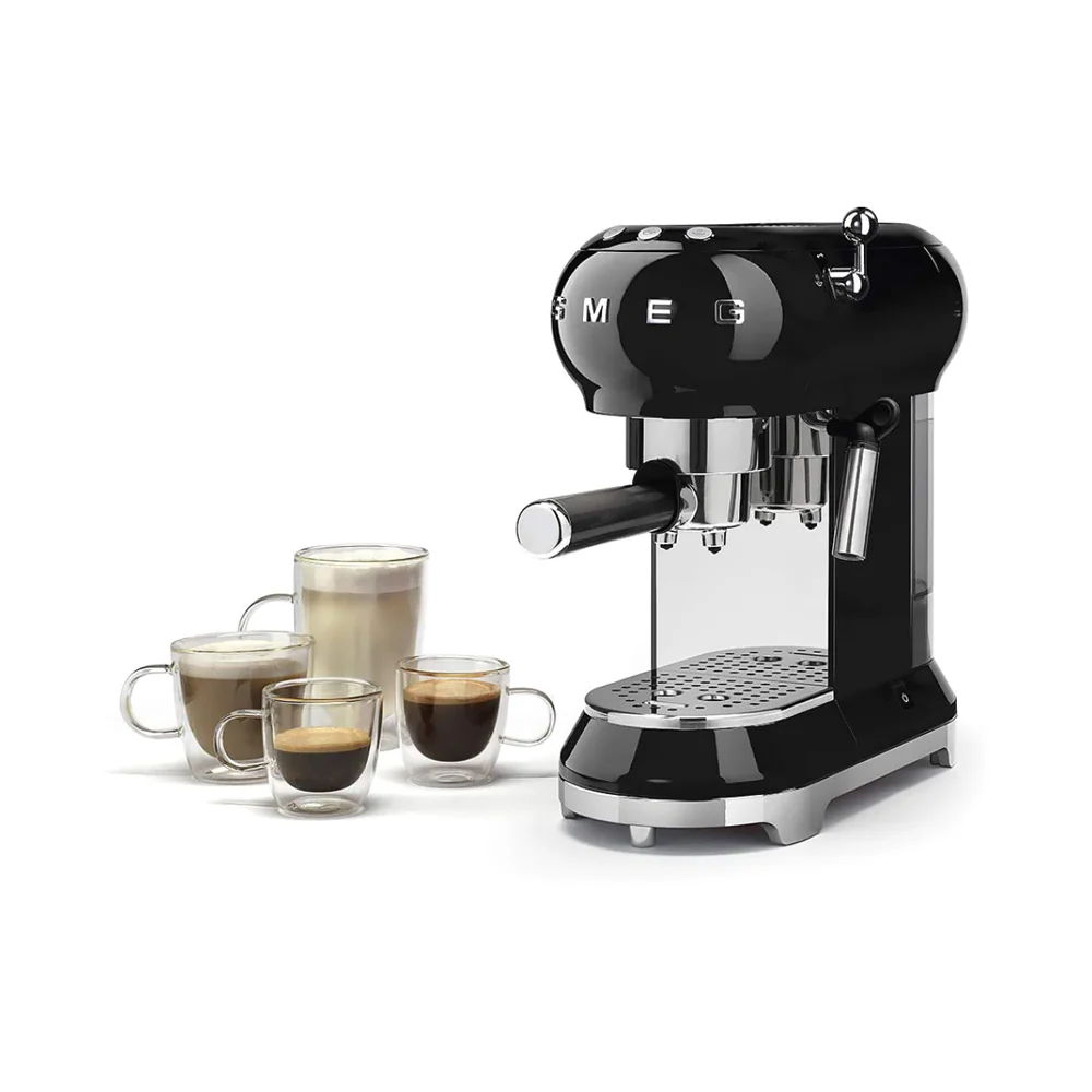 Smeg Traditional Pump Espresso Coffee Machine 1000ml Black - Image 6