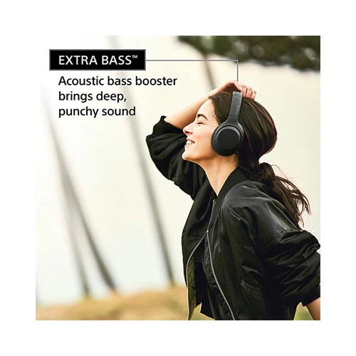 Sony Extra Bass Wireless Noise Cancelling Over-Ear Headphones Blue - Image 7