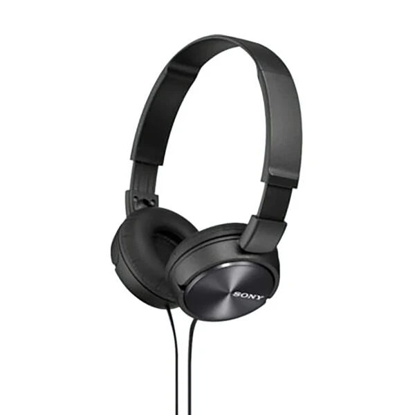 Sony Folding Wired On Ear Headphones With Mic Black