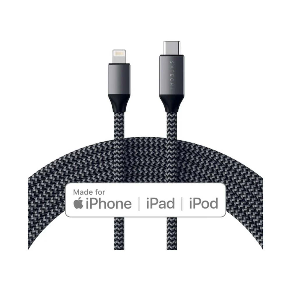 Satechi USB-C to Lightning Charging Cable 1.8M Grey - Image 6