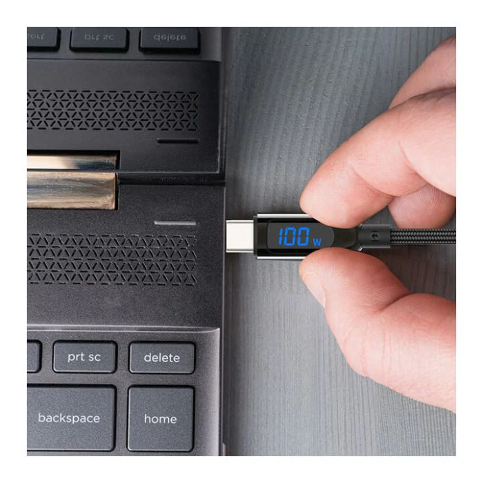 Swiss Military Braided Type-C To Type-C Data Sync and Charging Cable 2M Black - Image 4