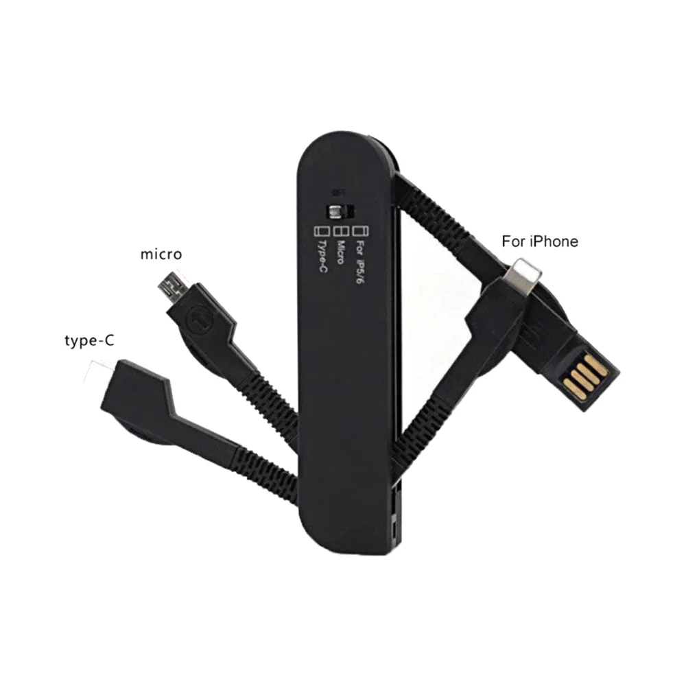 Swiss Military Braided Usb-A To 3-In-1 Cable 2M Black - Image 3