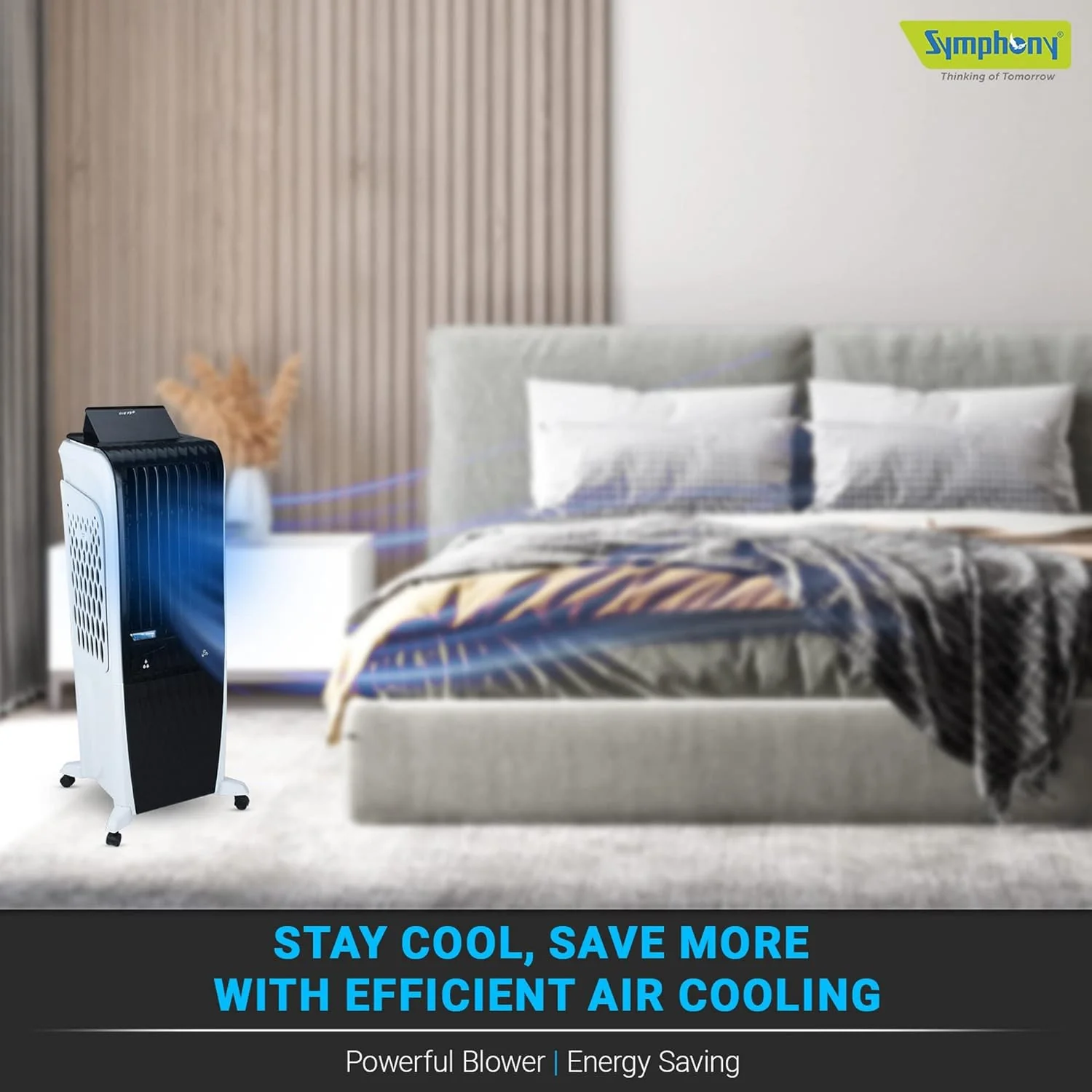 Symphony Air Cooler, Easy-fill, 3D Cooling, Digital control, Dura-Pump technology, Cool Flow, low Energy consumption, i-pure technology, Black, Diet 3D 30i - Image 4