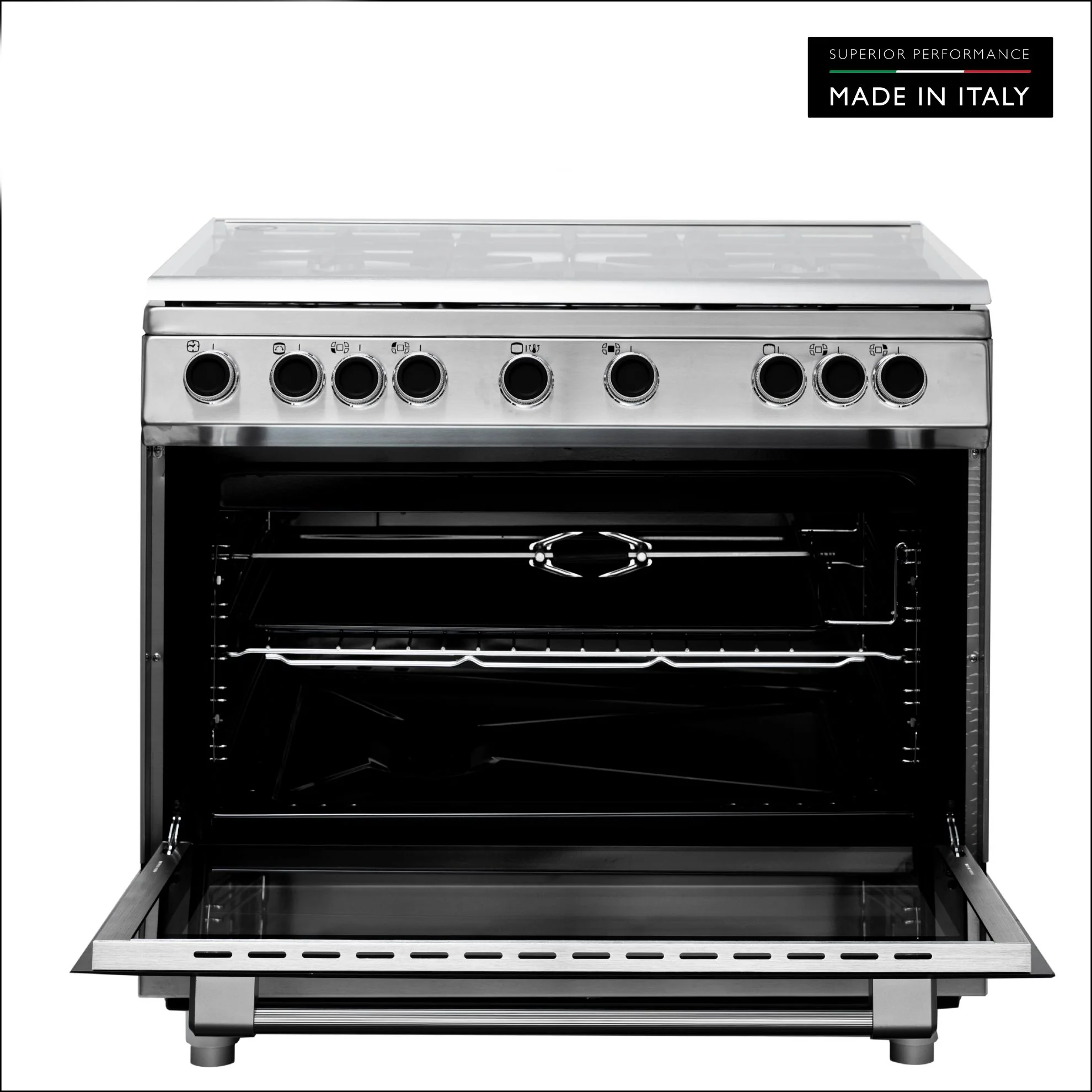 Tecnogas Superiore Cooker 133 Litre, Sabaf Burner, Full Safety, Easy-Clean Oven, Gas oven, Silver, N3X96G5VC - Image 2