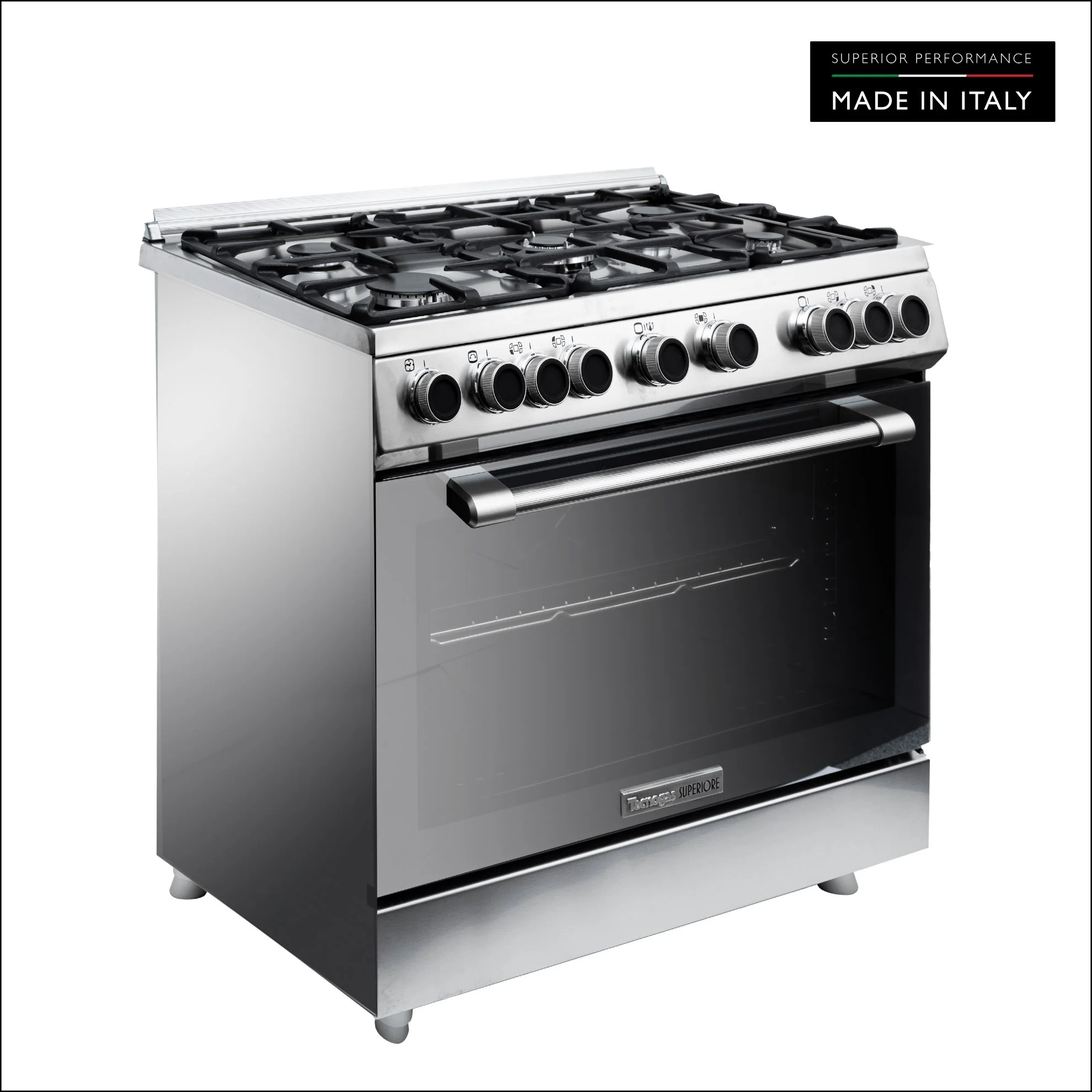 Tecnogas Superiore Cooker 133 Litre, Sabaf Burner, Full Safety, Easy-Clean Oven, Gas oven, Silver, N3X96G5VC - Image 3