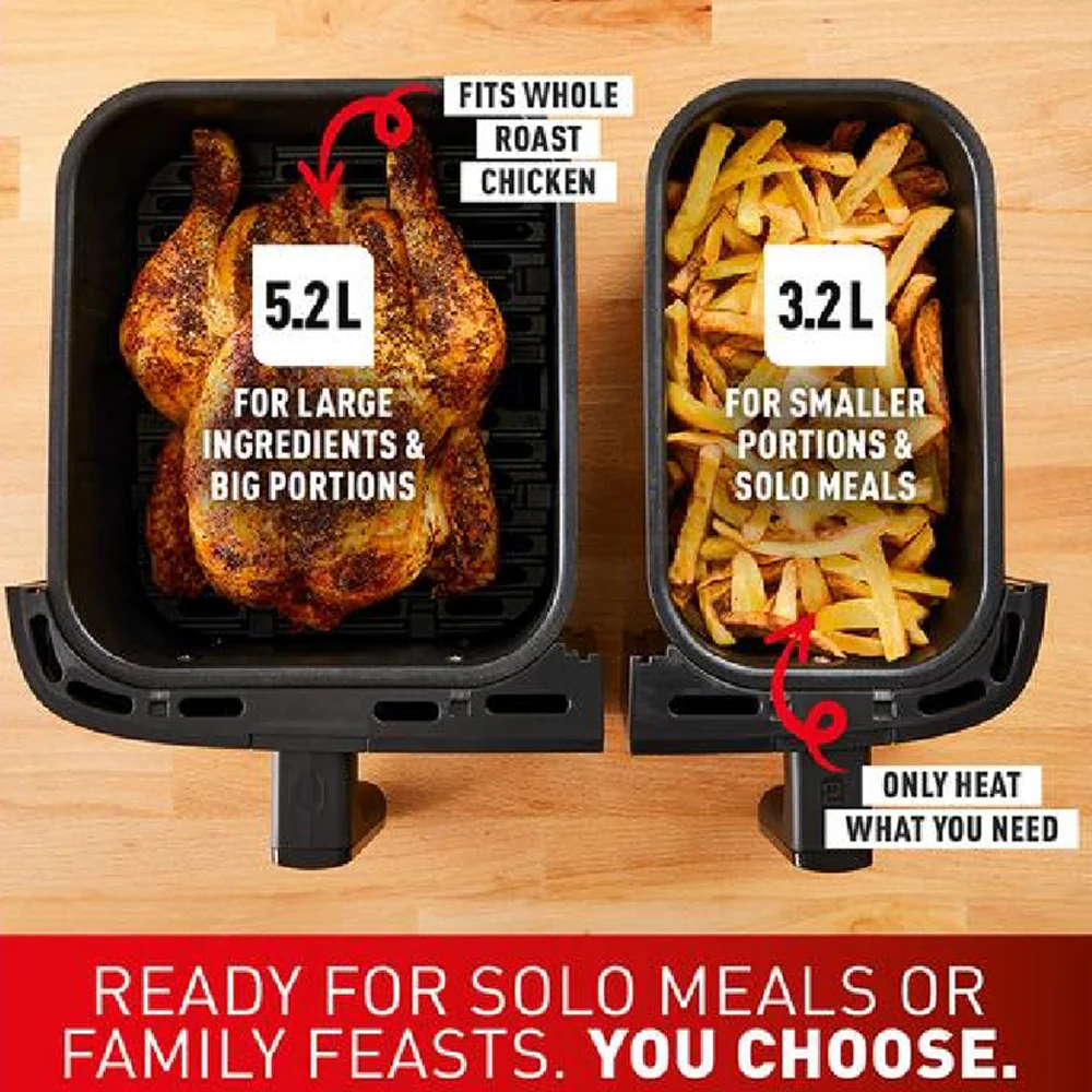 Tefal Dual Zone Air Fryer & Grill Silver - Image 4