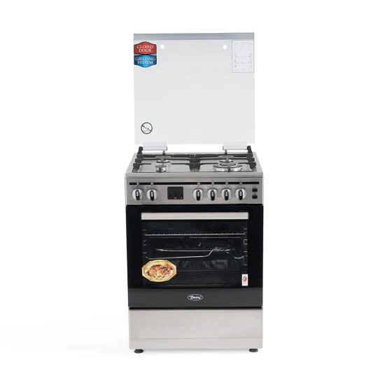 Terim 4 Burner Gas Cooker, 60 cm, Stainless Steel, TERFC66ST
