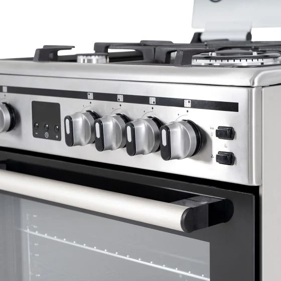 Terim 4 Burner Gas Cooker, 60 cm, Stainless Steel, TERFC66ST - Image 2