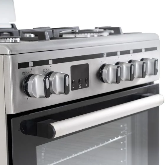 Terim 4 Burner Gas Cooker, 60 cm, Stainless Steel, TERFC66ST - Image 3