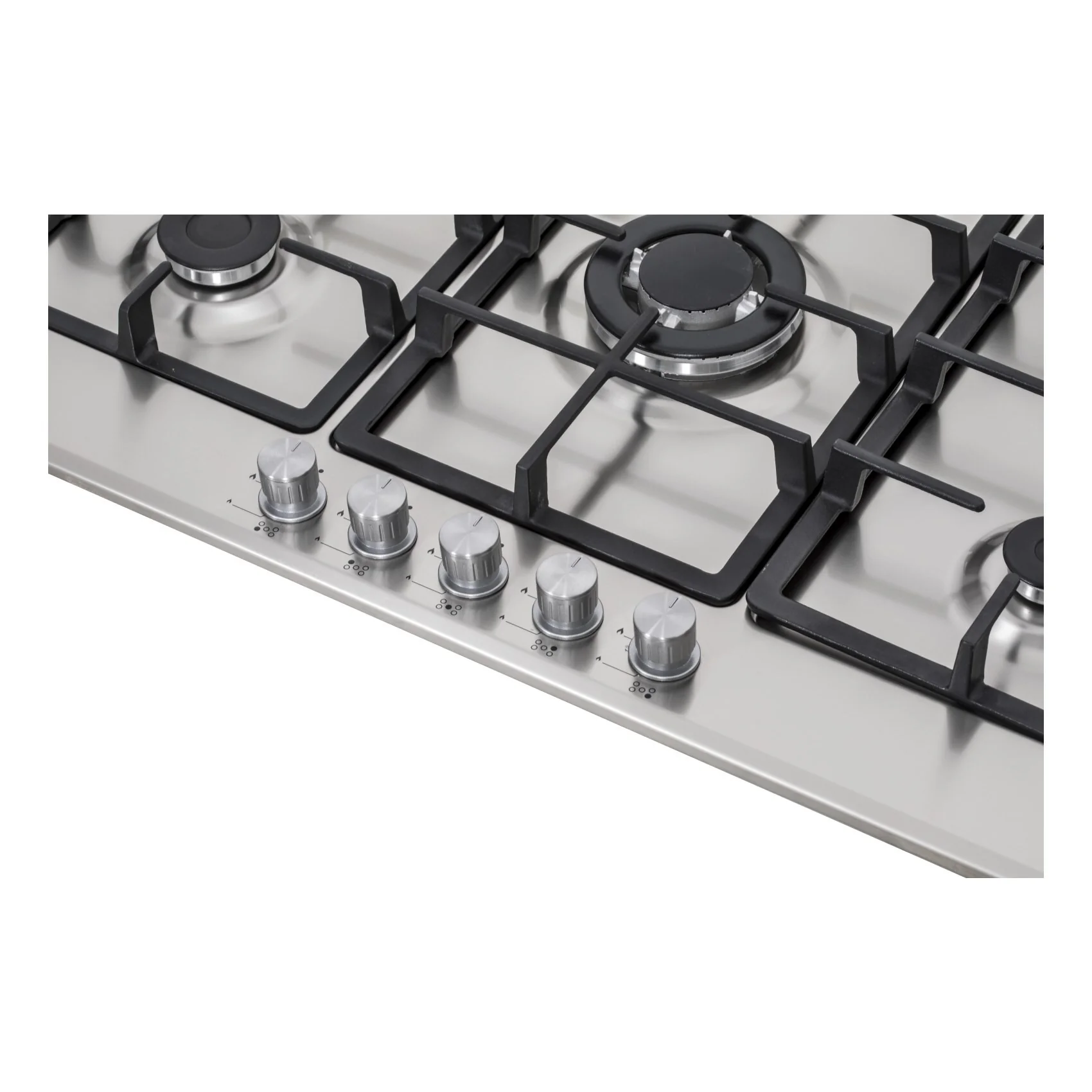 Terim 5 Burner Built-in Gas Hob, TERBIGH905SS, 90cm, Silver - Image 4