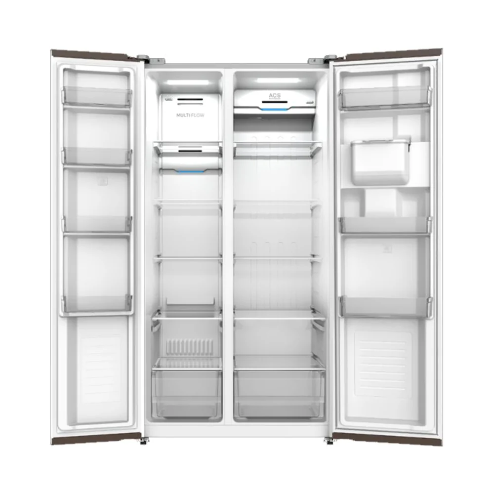 Terim Side By Side Refrigerator 720L Silver TERRSBS720WD