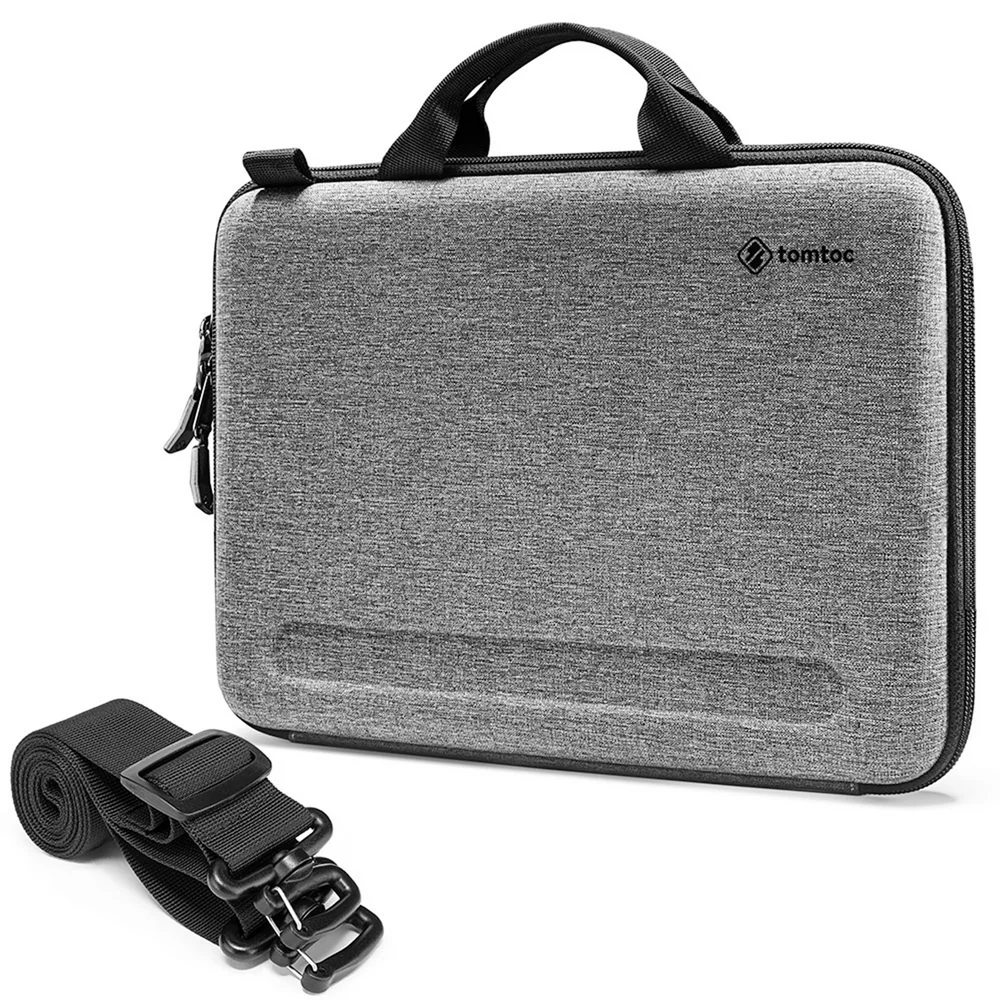 Tomtoc FancyCase A25 13-inch Laptop Shoulder Bag, Gray - Image 2
