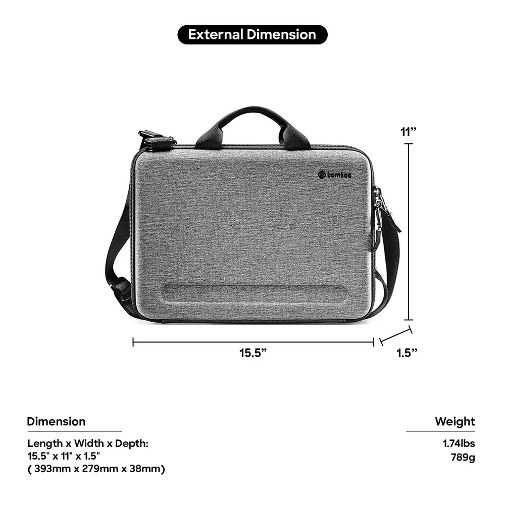 Tomtoc FancyCase A25 16-inch Laptop Shoulder Bag, Gray - Image 6