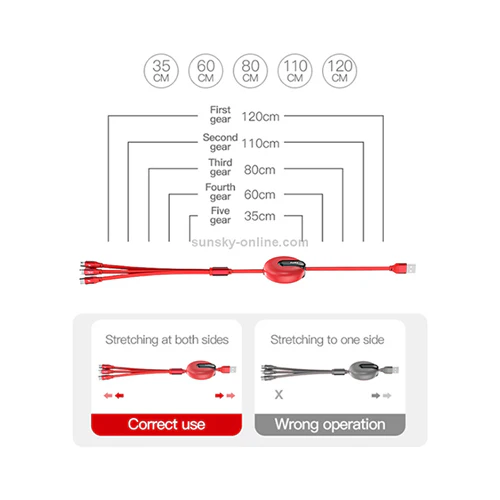 Totu Elite Series 3 in 1 Retractable Cable Black - Image 4