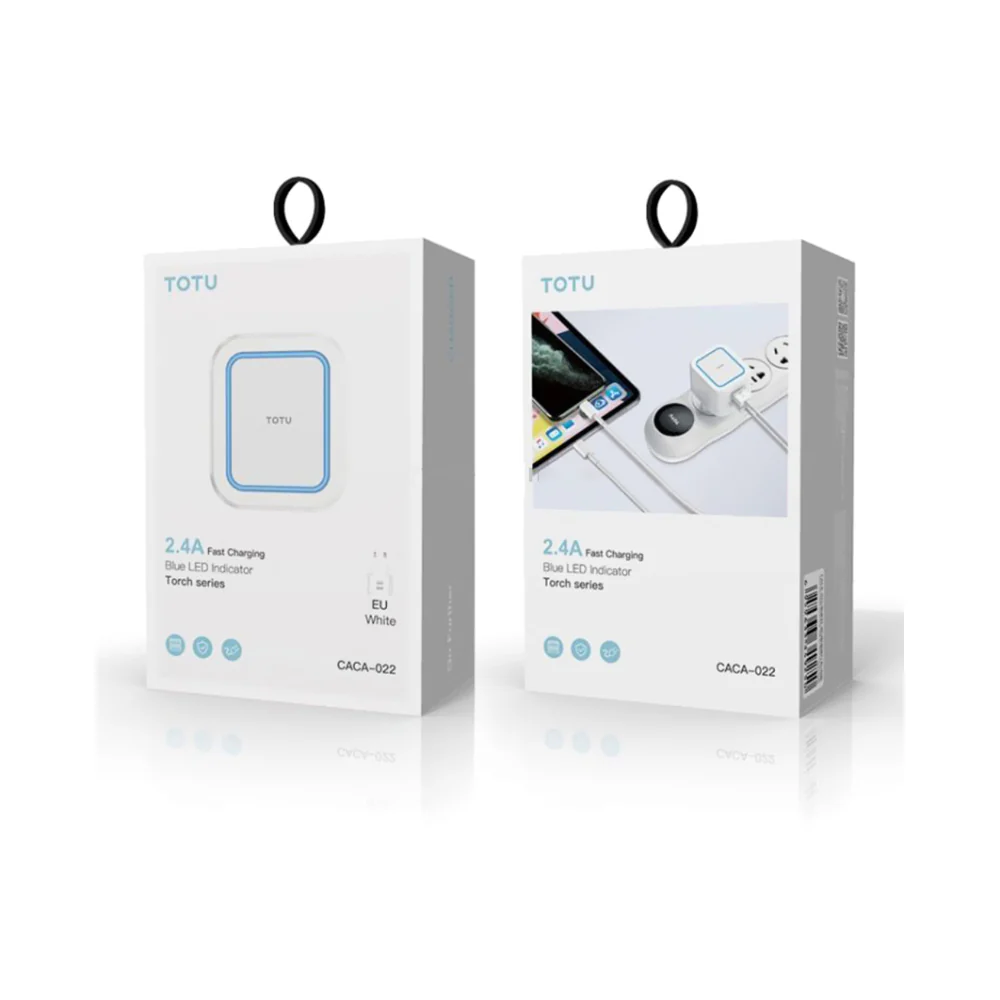 Totulife EU Dual USB Travel Charger White - Image 3