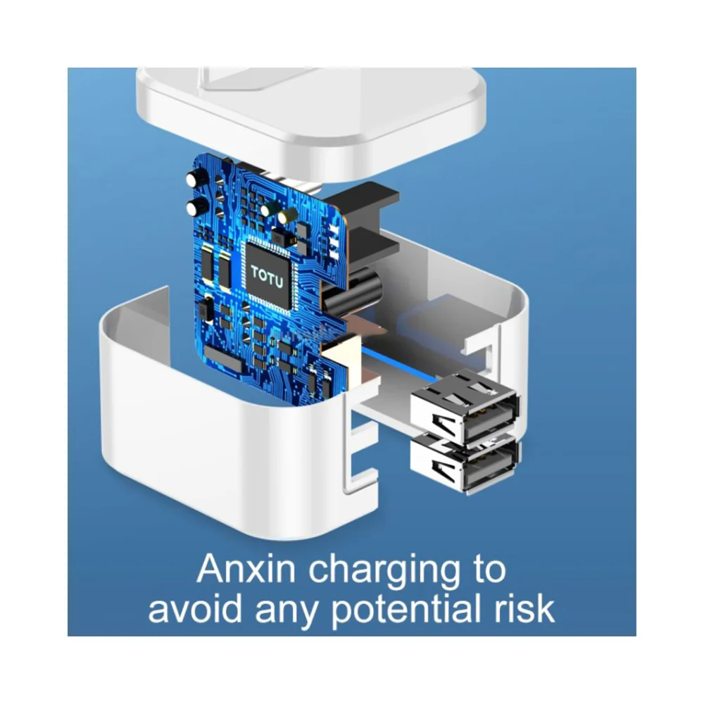 Totulife EU Dual USB Travel Charger White - Image 4
