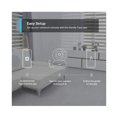 TP Link 1080p Full HD Home Security Wi-Fi Camera White - Image 5
