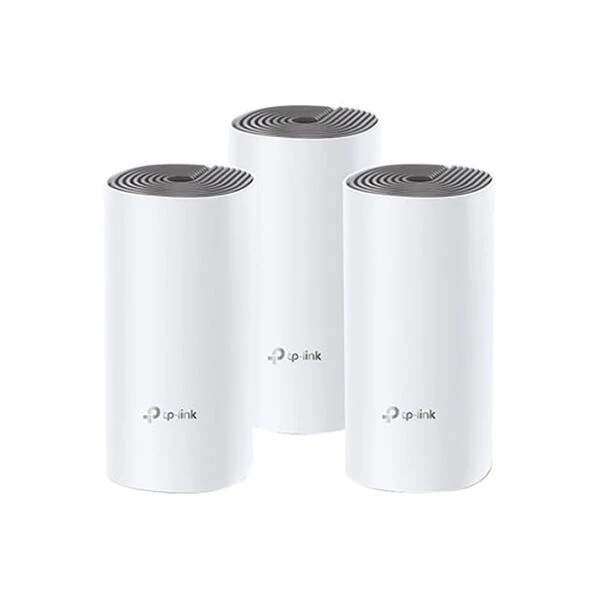 TP Link 3-Piece Advanced Whole Home Mesh Wi-Fi System Deco E4 White
